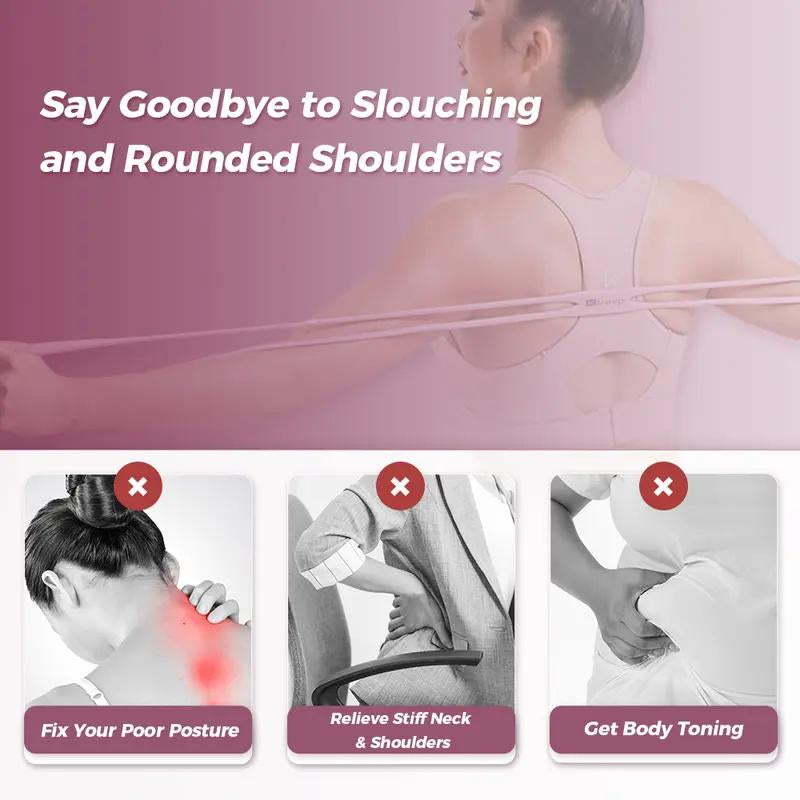 Resistance Bands Figure 8 Exercise Bands for Women 8 Shaped TPE Material for Arms Chest Expander Yoga Gym Fitness Muscle Training Equipment Stretching Gear Bands Set Multifunctional Workout Accessories Workout Straps Ideal Choice Foam Handle Resistance Ba