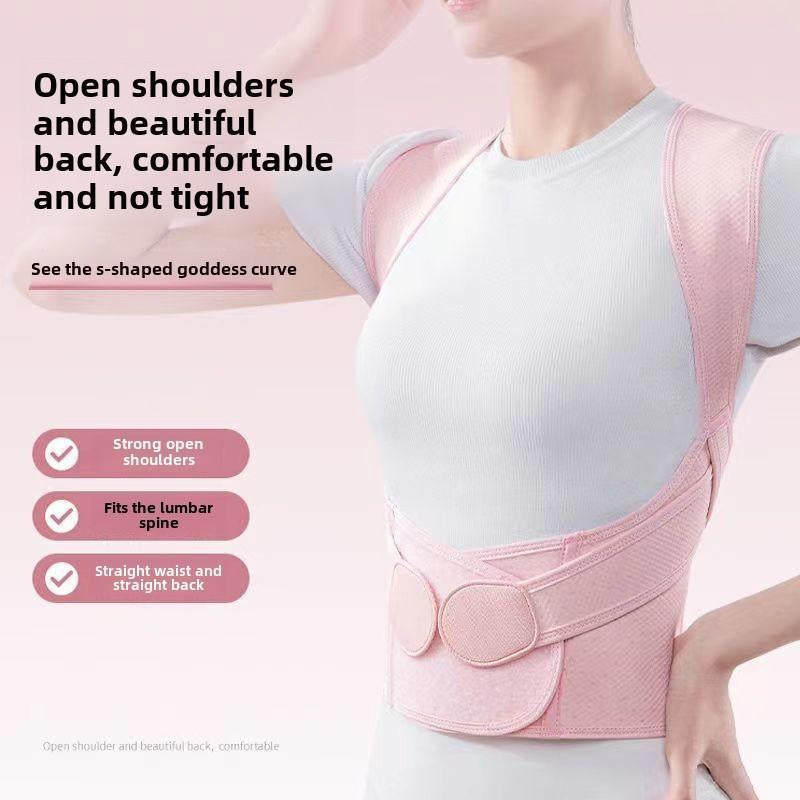 Advanced Back Brace Trainer, Youth Posture Corrector Belt, Unisex Posture Support Strap, Ideal for Home Office Use, Enhances Bad Posture