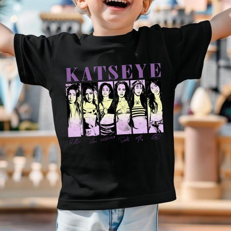 Katseye the Beautiful Chaos Tour T-Shirt, Concert Merch Tee, Vintage Graphic Unisex Top, Retro Music Fan Shirt, Gift for Pop Rock Lovers