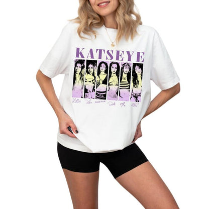 Katseye the Beautiful Chaos Tour T-Shirt, Concert Merch Tee, Vintage Graphic Unisex Top, Retro Music Fan Shirt, Gift for Pop Rock Lovers