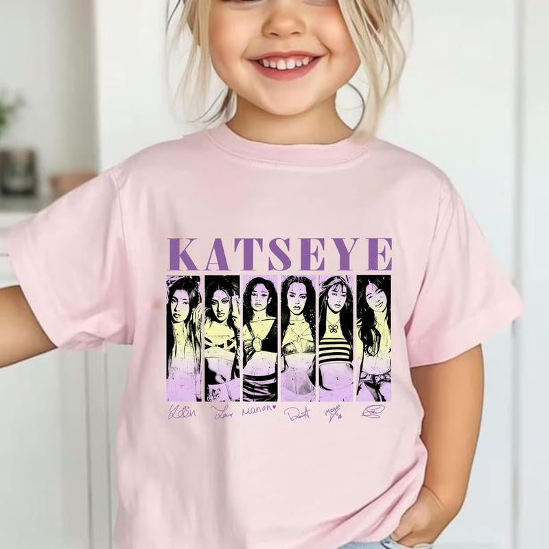 Katseye the Beautiful Chaos Tour T-Shirt, Concert Merch Tee, Vintage Graphic Unisex Top, Retro Music Fan Shirt, Gift for Pop Rock Lovers