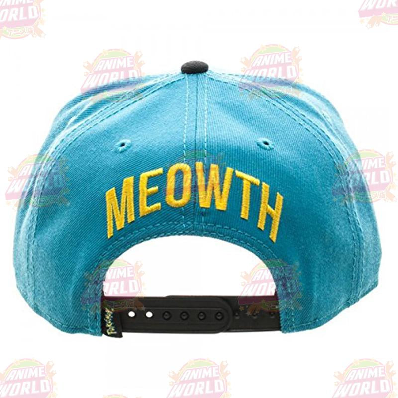 Pokémon Meowth Color Block Snapback Hat Baseball Cap