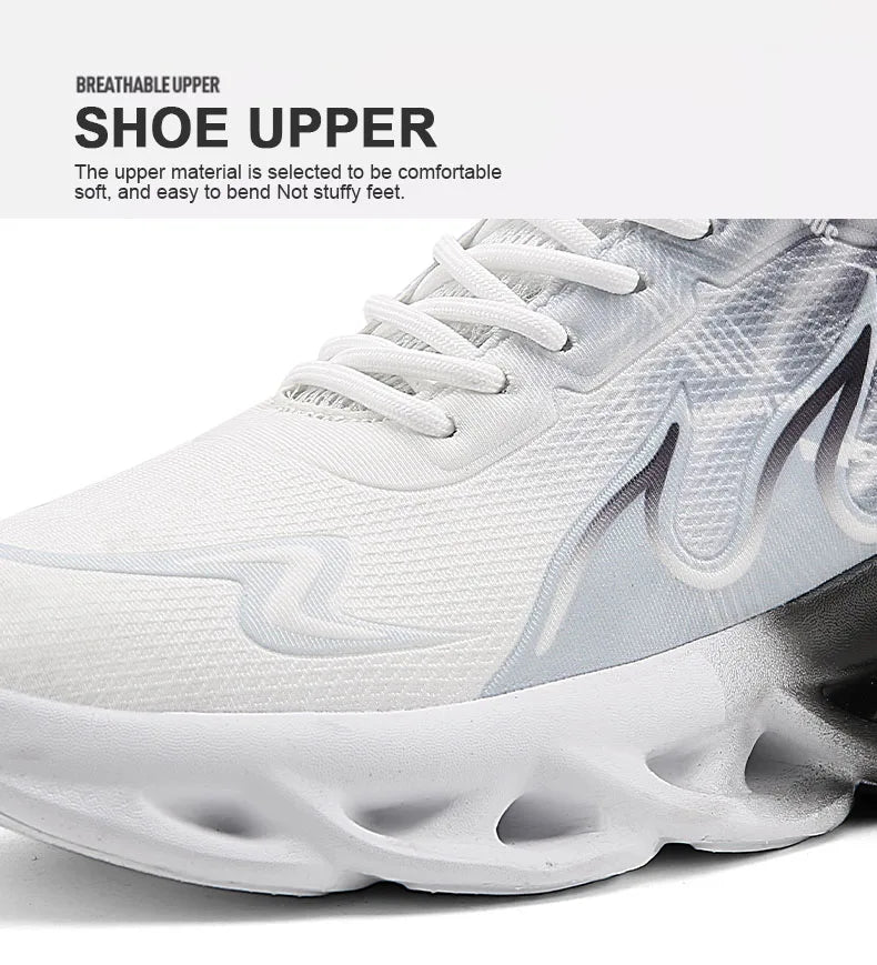 Summer Unisex Running Shoes Men Women Lightweight Mesh Breathable Comfortable Flat Soft Tennis Shoes Lace-up Sneakers Man 36-46