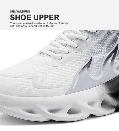 Summer Unisex Running Shoes Men Women Lightweight Mesh Breathable Comfortable Flat Soft Tennis Shoes Lace-up Sneakers Man 36-46