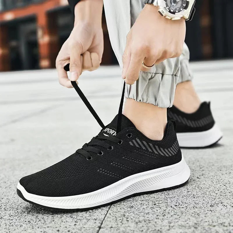 2025 New Men's Shoes, Casual Slippers, Fashionable Sports Shoes, Breathable Running Shoes, Outdoor Walking Training Tennis Shoes
