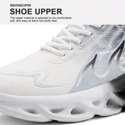 Summer Unisex Running Shoes Men Women Lightweight Mesh Breathable Comfortable Flat Soft Tennis Shoes Lace-up Sneakers Man 36-46