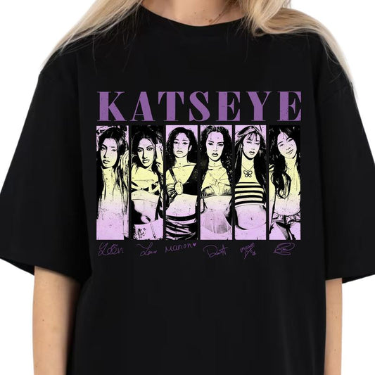 Katseye the Beautiful Chaos Tour T-Shirt, Concert Merch Tee, Vintage Graphic Unisex Top, Retro Music Fan Shirt, Gift for Pop Rock Lovers