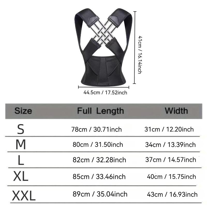 Advanced Back Brace Trainer, Youth Posture Corrector Belt, Unisex Posture Support Strap, Ideal for Home Office Use, Enhances Bad Posture
