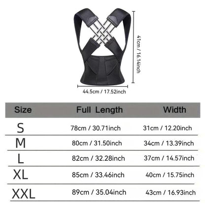 Advanced Back Brace Trainer, Youth Posture Corrector Belt, Unisex Posture Support Strap, Ideal for Home Office Use, Enhances Bad Posture