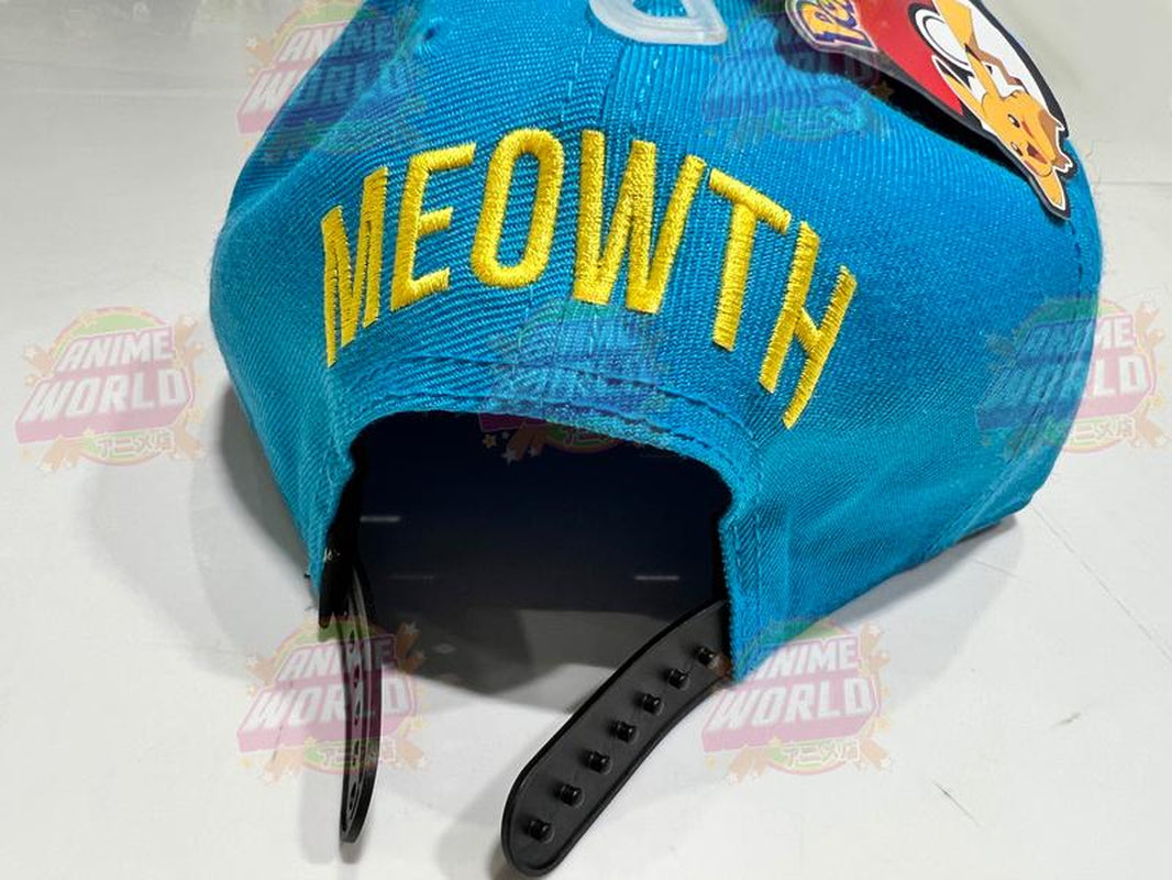 Pokémon Meowth Color Block Snapback Hat Baseball Cap