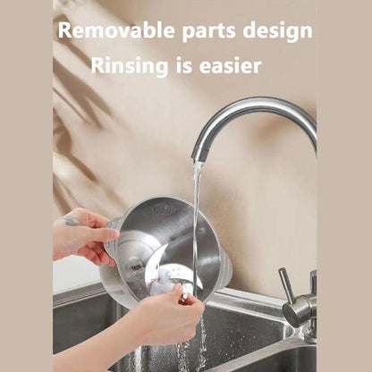 US Plug 3-Speed Food Chopper, Food Processor Electric Dough Mixer, 5L Large Apacity Meat Grinder with Blades, Stainless Steel Mincer for Kitchen, Vegetable, Onion, Garlic, Salad, Fruit, Nuts