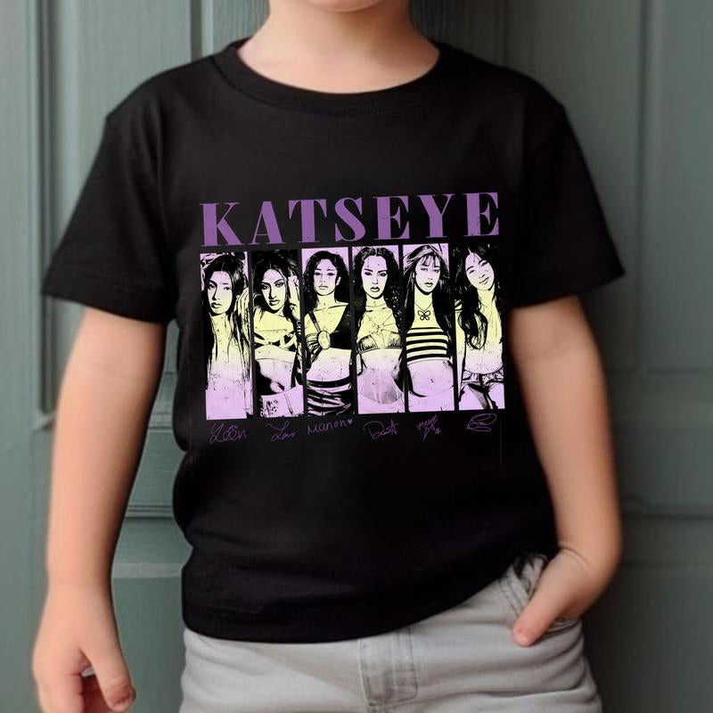 Katseye the Beautiful Chaos Tour T-Shirt, Concert Merch Tee, Vintage Graphic Unisex Top, Retro Music Fan Shirt, Gift for Pop Rock Lovers